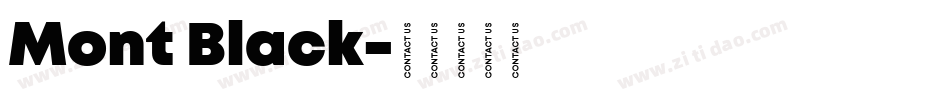 Mont Black字体转换